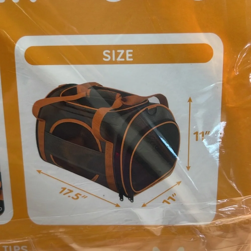 😻OKMEE Cat Carrier TSA Airline Approved with Ventilation